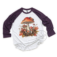 Mushroom Woolly Worm Raglan