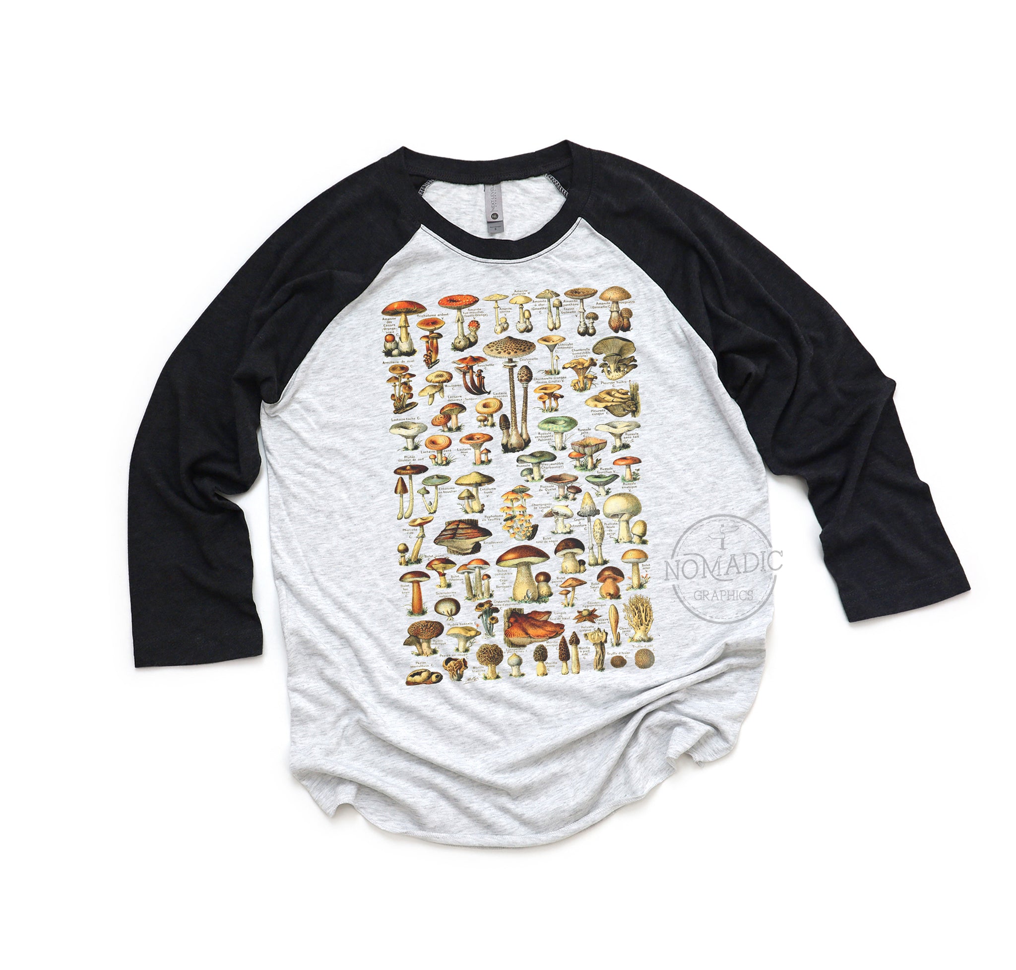 Vintage Mushrooms Raglan